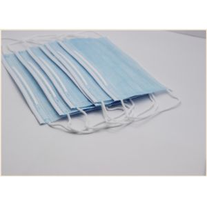 Buy cheap Surgical Disposable Earloop Face Mask 175*95mm Good Air Permeability from wholesalers