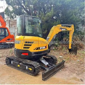 Buy cheap Low Working Hour SANY SY35U Mini Excavator with ISUZU Engine 3.5TON Operating Weight from wholesalers