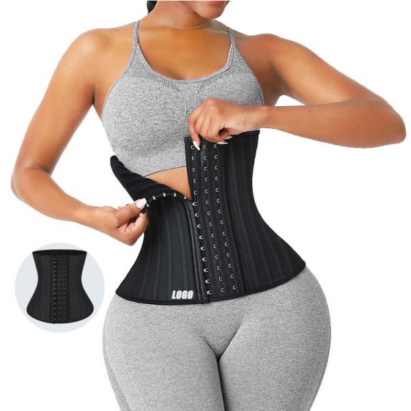 3000 Quantity HEXIN Women Adjustable Hooks Latex Shaper Waist Trainer with 25