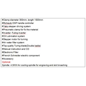 KC1530 Wood CNC Lathe Machine for woodworking