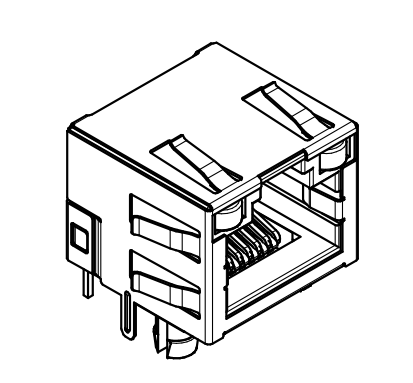 Buy cheap THT Mounting 615008141321 CAT3 Modular Jacks 8P8C Tab Up from wholesalers