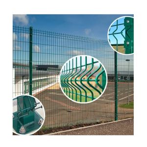Affordable Galvanized or PVC Coated 3D Panel Fence Made of Low Carbon Steel Wire
