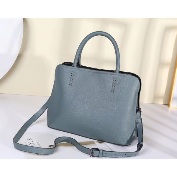 First Layer Cowhide Leather Tote Handbags With Shoulder Strap