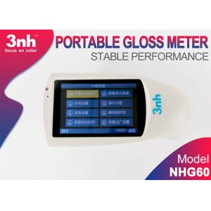 Buy cheap NHG60 Portable Gloss Meter 60 Degree , Aluminum plate Template Gloss Meter With 3.5 Inch Touch Screen product