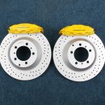 Buy cheap Yellow Drilled Brake Pad GT3 4 Pistons Rear Brake Calipers from wholesalers