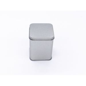 Buy cheap 65x65x90Hmm Sandblasting Plain Matte Finished Square Tea Tin Storage Box from wholesalers