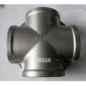 Buy cheap AISI 304 MSS SP-114 CL150 2½”Stainless Steel Cast Threaded Straight Cross from wholesalers