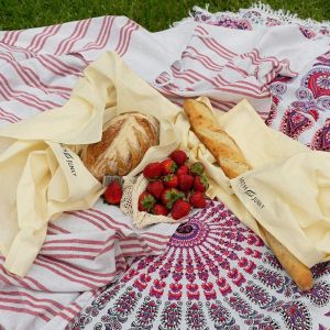 Buy cheap 12x17'' Organic Unbleached Cotton Storage Bag Double Stitched from wholesalers