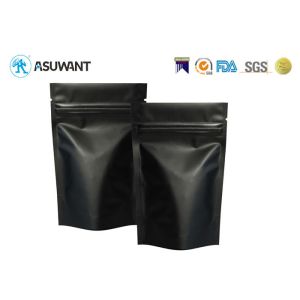 Buy cheap Matte Black Resealable Stand Up Smell Proof Zipper Bags from wholesalers