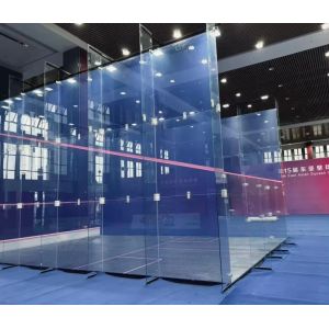 Buy cheap Super Full Glass/Wood Wall Double Squash Court With Customized Logo And Tempered Glass from wholesalers