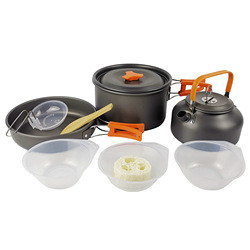 Camping Outdoor Cookware Sets Portable Folding Teapot Set