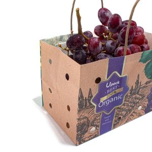 Buy cheap OEM ODM Fruit Paper Bags Sustainable Recyclable With Handle from wholesalers