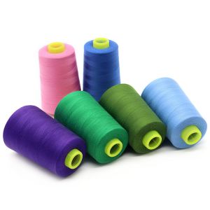 Buy cheap Low Moq 40/2 5000yds Dyed Spun 100% Polyester Sewing Thread for Hand Knitting Durable from wholesalers