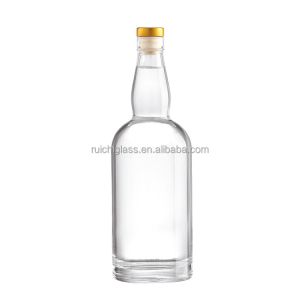 Empty Glass Bottles for Vodka Whisky Industrial Beverage Surface Handling Hot