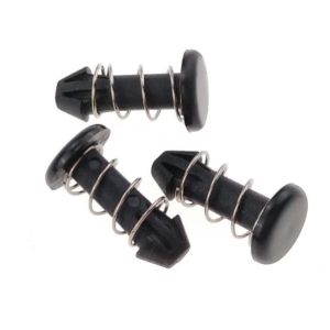 Computer Black plastic Nylon Spring Rivets With Metal Spring