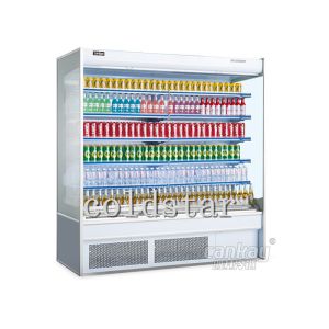 Buy cheap Front Open Chiller for Fruits Vegetables with Night Curtains from wholesalers