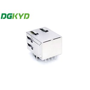 Buy cheap DGKYD211B018FD2A4D standard RJ45 Connector With Light And Shielding 8Pin 100M Integrated Filter from wholesalers