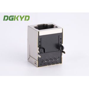 Buy cheap Shielded 10 / 100 Mb RJ45 Magnetics Connector Module Tab Up THT from wholesalers