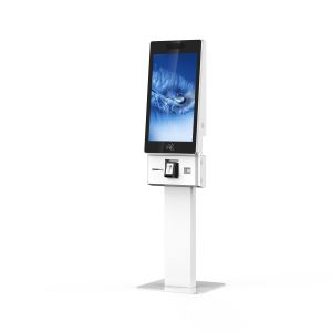 Buy cheap 27 Inch Credit Card Payment Self Service Ordering Kiosk with QR Scanner Receipt Printer from wholesalers