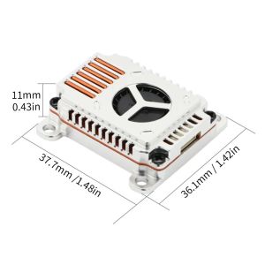 1.2Ghz 20km FPV Video Transmitter 2W VTX 8 Channels Analog Wireless Transmission