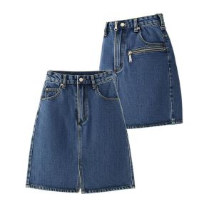 Buy cheap Zipper Closure Denim Skirt And Jacket With Zipper Pocket Ideal For Buyers Seeking Durable And Trendy Apparel Collections from wholesalers