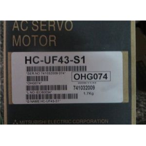 Buy cheap Mitsubishi 400W Motor HC-UF43-S1 Industrial AC Servo Motor 3000rpm NEW in stock from wholesalers