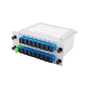 Single Mode LGX Box 1260nm PON Fiber Optic Splitter 1x16