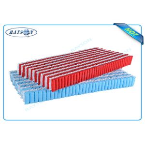Buy cheap Customized Red and White Color 	Polypropylene Non Woven Fabric For Five Area Pocket Spring from wholesalers