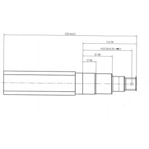 Buy cheap Square Trailer Axle Spindles 3500lbs Caravan Stub Axle Suit Hubs Or Brake Drums product