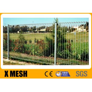 Buy cheap Welded Roll Top Curved Metal Brc Mesh Fence Powder Coating Green Color from wholesalers