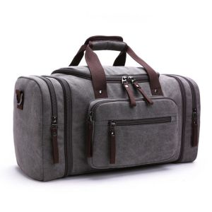 Buy cheap Custom Ladies Microfiber Leather Canvas Tote Bag Women Weekender Duffle Bag from wholesalers