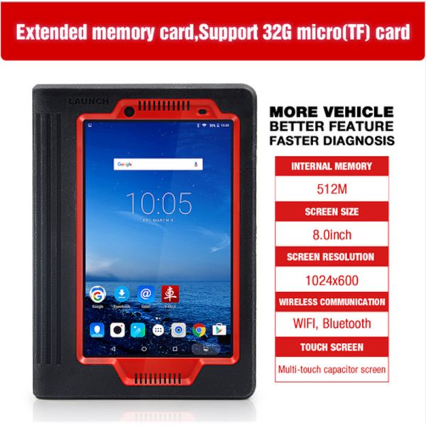 Quality X431 V 8 inch LAUNCH X431 V 8 inch version Bluetooth/Wifi Full System Auto OBD2 Diagnostic Tool Multi-Language Online Up for sale