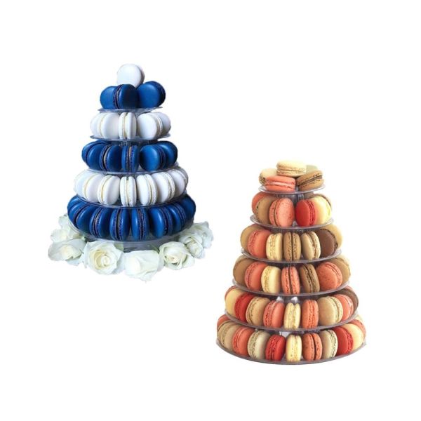 Quality 6 tier macaron tower wholesale macaron tower case macaron package for sale