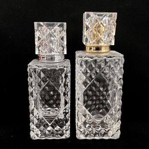 Buy cheap 100ml Glass Perfume Spray Bottle Atomizer Bayonet Carving from wholesalers