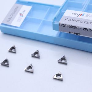 China Cermet CNC Turning Inserts TPGT0902 with 2W15 Sharp Finish Chip Breaker For Steel, Metal, Alloy Processing on sale