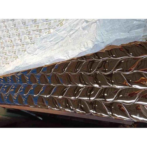 Quality Hammered Stainless Steel Panels Gold Mirror Finish For Facade Wall Cladding  Curtain Wall Ceiling for sale