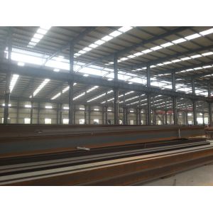 Buy cheap Q235 Prefab Metal Warehouse Roof Structure PU Steel H Beam White from wholesalers