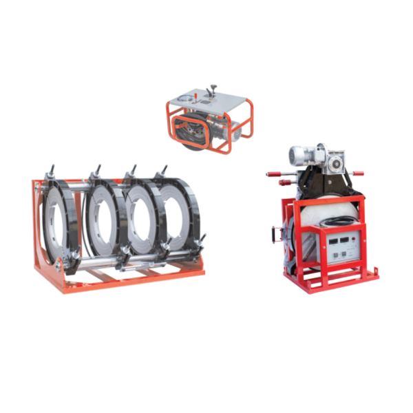 Quality 250 to 400mm Automatic Hydraulic Butt Fusion Machine Red for sale