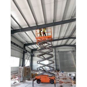Steel Structure Galvanized Warehouse With Electric Shutter Door