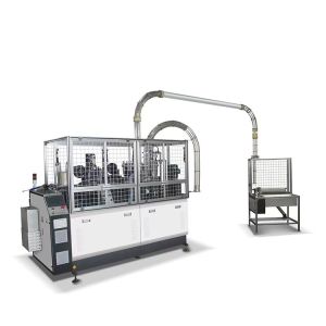 Buy cheap High Speed Fully Automatic Paper Coffee Cup Machine with 100-110pcs/min Production Efficiency from wholesalers