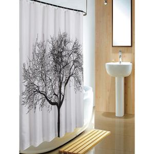 Buy cheap solid color PEVA waterproof plastic shower curtain with fashion printing from wholesalers