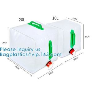 Water Container With Spigot, Storage Carrier Jug, Hiking Backpack, Survival Kit,