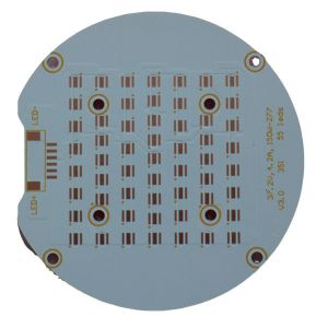 Buy cheap Aluminum LED PCB with 1-3oz Copper Thickness 0.8-1.6mm Board Thickness and 0.2mm Min. Hole Size LED Circuit Board from wholesalers