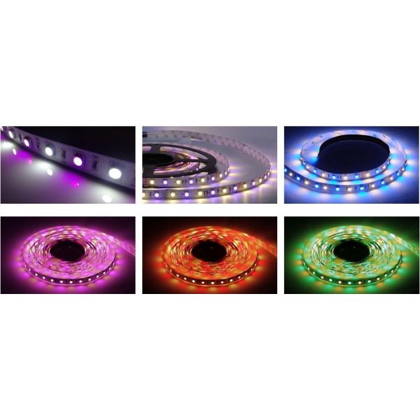 12V 24V 60LEDs/m RGBW LED Strip RGB+W LED Strip RGB+Warm White LED Strip RGB+Cold White LED Strip