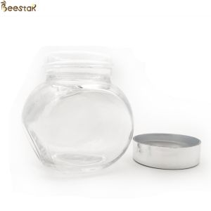 Buy cheap 50ml Honey Jar And Spoon Flat Bottle With Metal Lid from wholesalers