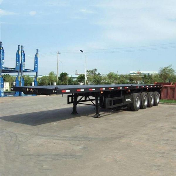 Buy cheap Q345B Beam 4 Axle 40Ft Container Flatbed Semi Trailer from wholesalers