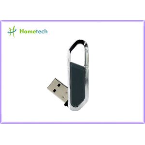 High Speed Leather USB Flash Disk 64gb / USB 2.0 Pen Drive 4gb With FCC RoHS