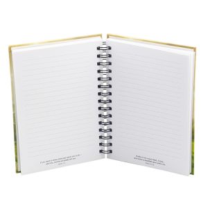 Buy cheap Gold Foil A5 Spiral Custom Notebook Printing , Print Notebook With Custom Pages from wholesalers