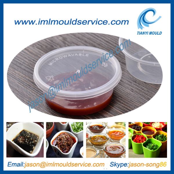 Buy cheap 70ml or 2oz thin walled disposable plastic sugar bowl mould with lids from wholesalers