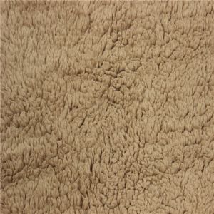 Polyester sherpa fleece faux fur fabric /fake lamb fur